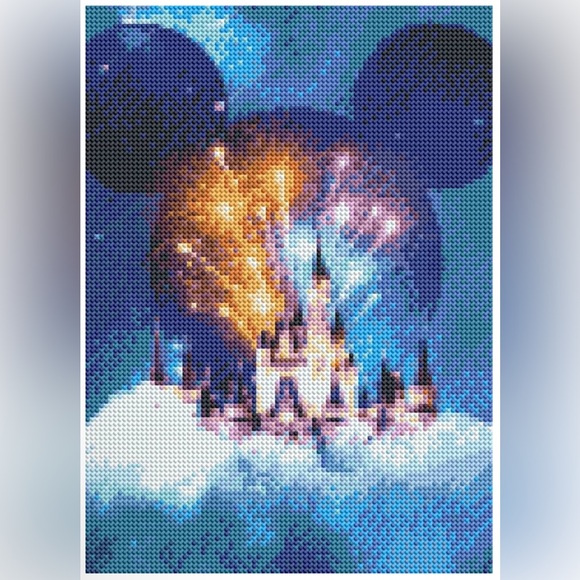 Diamond Art Disney Castle DIY 5D Diamond Painting Kits for Adults - Picture 4 of 5